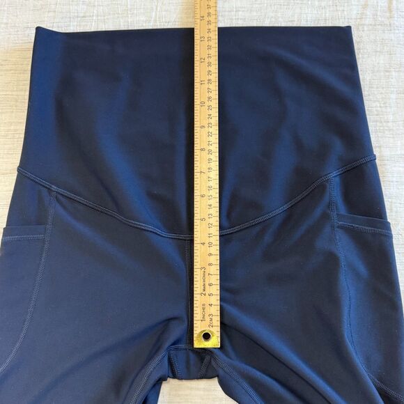 Old Navy Maternity Full Panel Powersoft Extra High Rise 7/8 Leggings Blue Sz Med - Picture 13 of 16